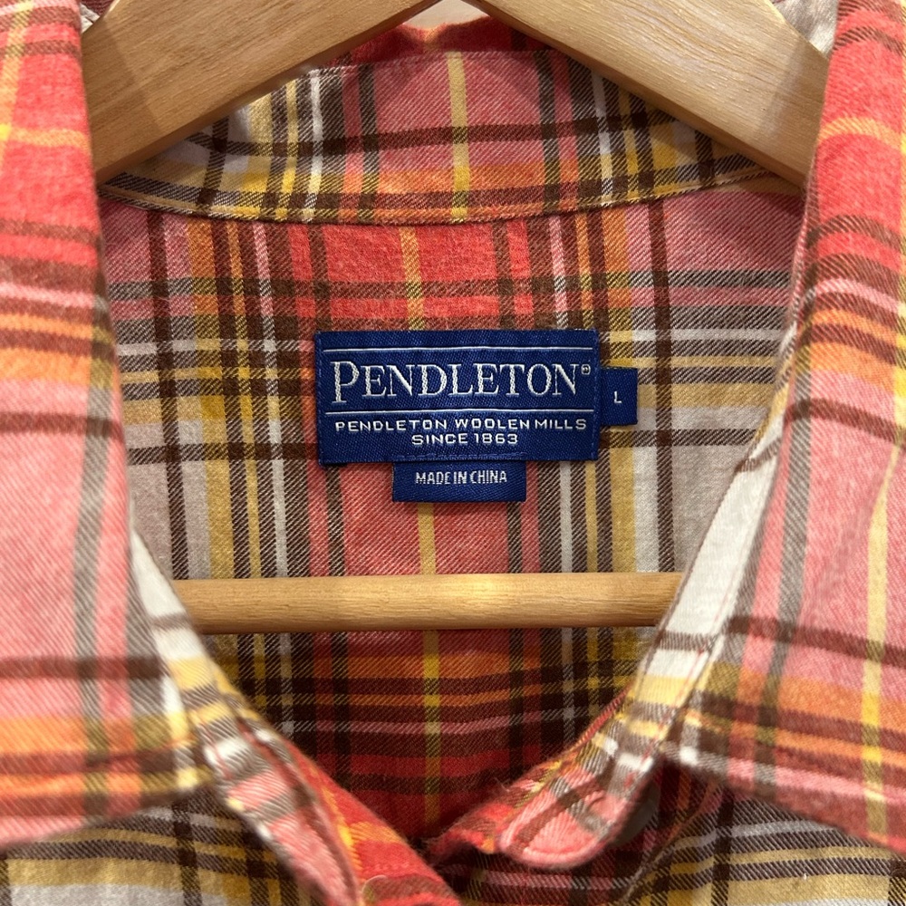 Pendleton Women’s Button Down Plaid Flannel 100% … - image 3